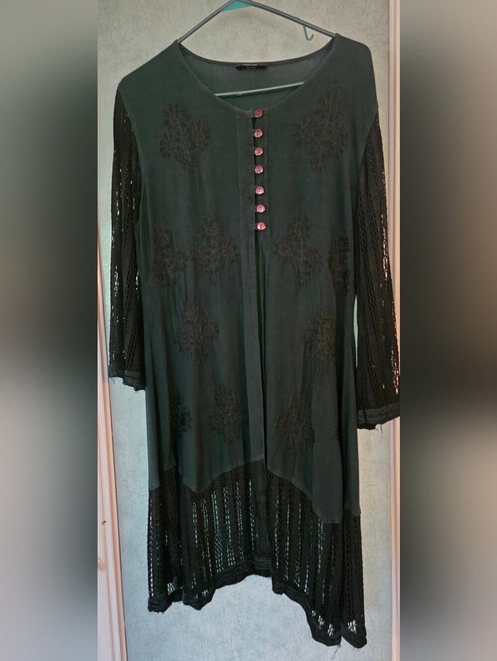 Set - Vintage Top + Pants, Embroidered + Woven